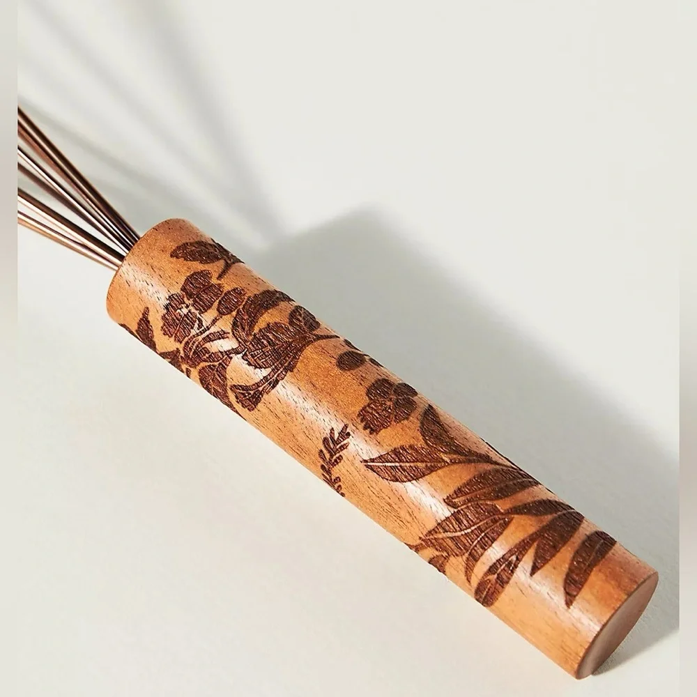 Anthropologie | Foliage Whisk with Wooden Handle